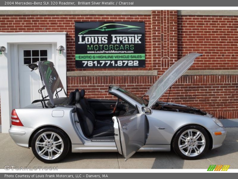 Brilliant Silver Metallic / Charcoal 2004 Mercedes-Benz SLK 320 Roadster