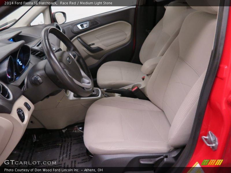 Race Red / Medium Light Stone 2014 Ford Fiesta SE Hatchback
