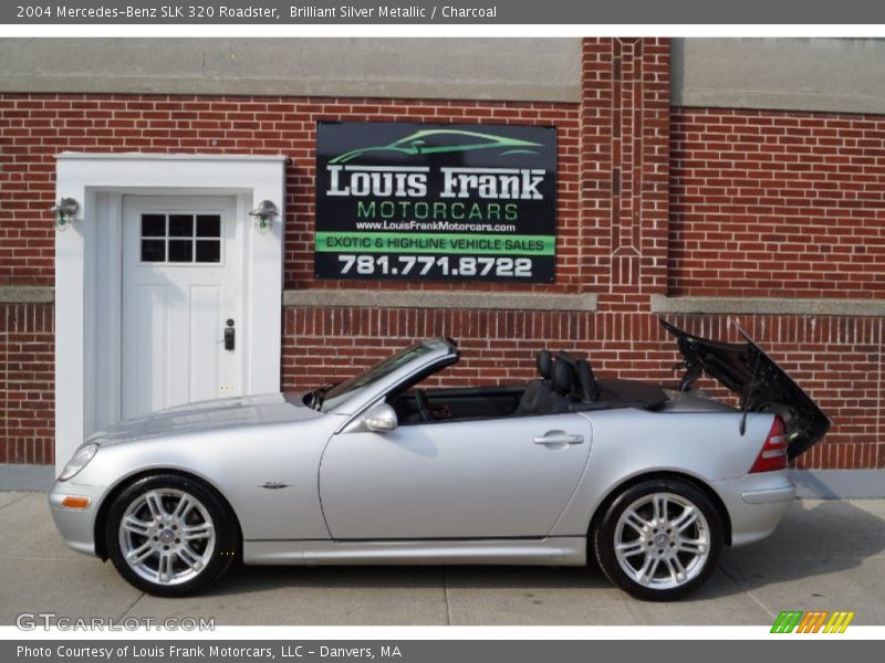 Brilliant Silver Metallic / Charcoal 2004 Mercedes-Benz SLK 320 Roadster