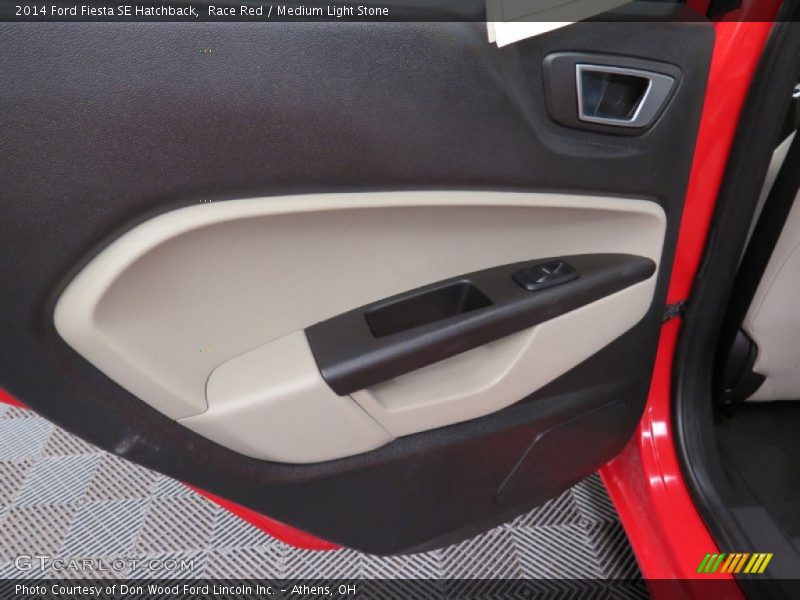 Race Red / Medium Light Stone 2014 Ford Fiesta SE Hatchback