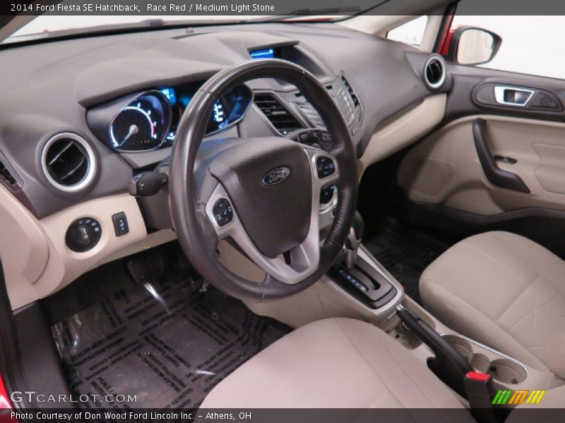 Race Red / Medium Light Stone 2014 Ford Fiesta SE Hatchback