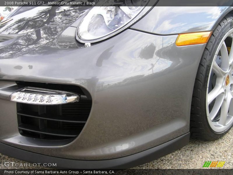 Meteor Grey Metallic / Black 2008 Porsche 911 GT2