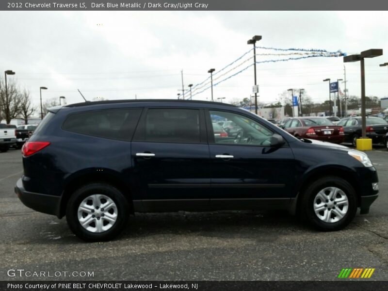 Dark Blue Metallic / Dark Gray/Light Gray 2012 Chevrolet Traverse LS