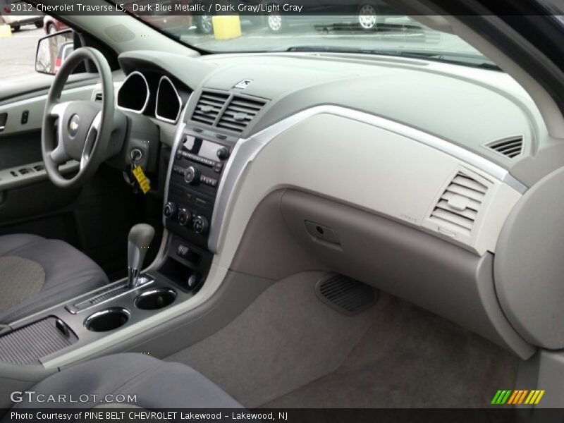 Dark Blue Metallic / Dark Gray/Light Gray 2012 Chevrolet Traverse LS