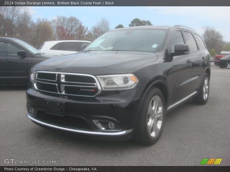 Brilliant Black Crystal Pearl / Black 2014 Dodge Durango Limited