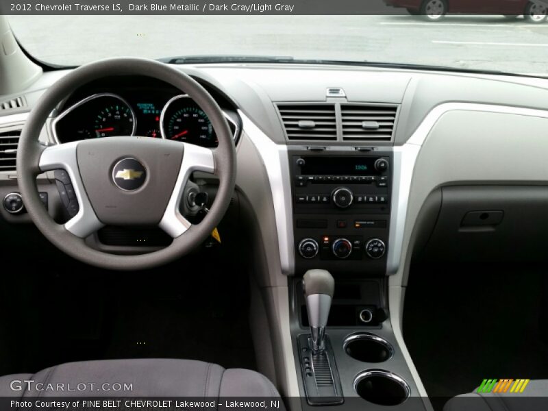 Dark Blue Metallic / Dark Gray/Light Gray 2012 Chevrolet Traverse LS