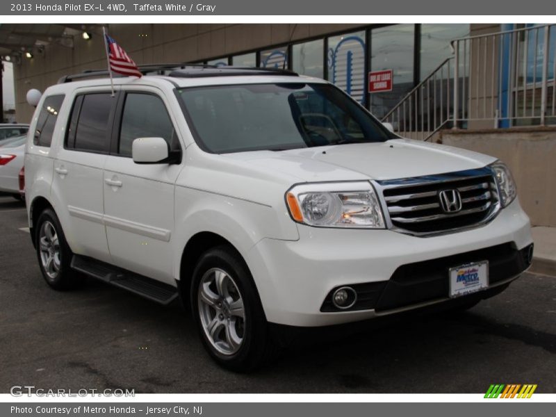 Taffeta White / Gray 2013 Honda Pilot EX-L 4WD