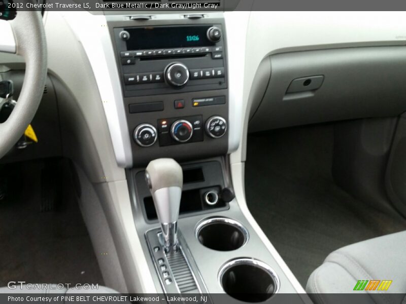 Dark Blue Metallic / Dark Gray/Light Gray 2012 Chevrolet Traverse LS
