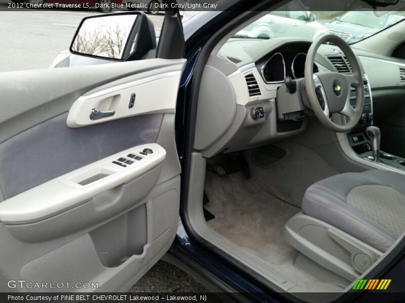 Dark Blue Metallic / Dark Gray/Light Gray 2012 Chevrolet Traverse LS