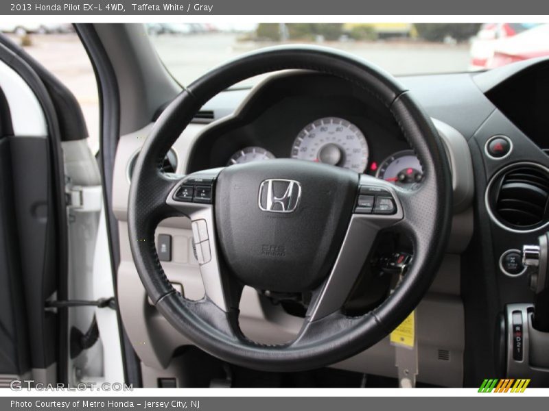 Taffeta White / Gray 2013 Honda Pilot EX-L 4WD