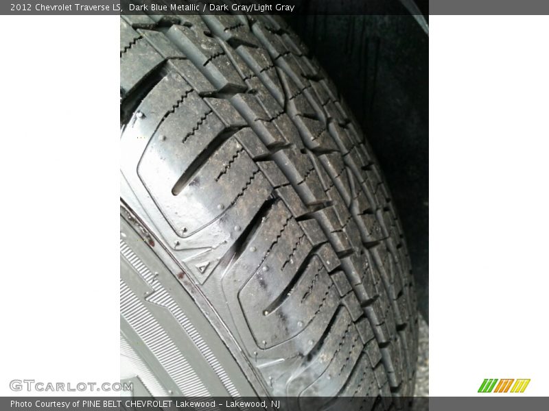 Dark Blue Metallic / Dark Gray/Light Gray 2012 Chevrolet Traverse LS