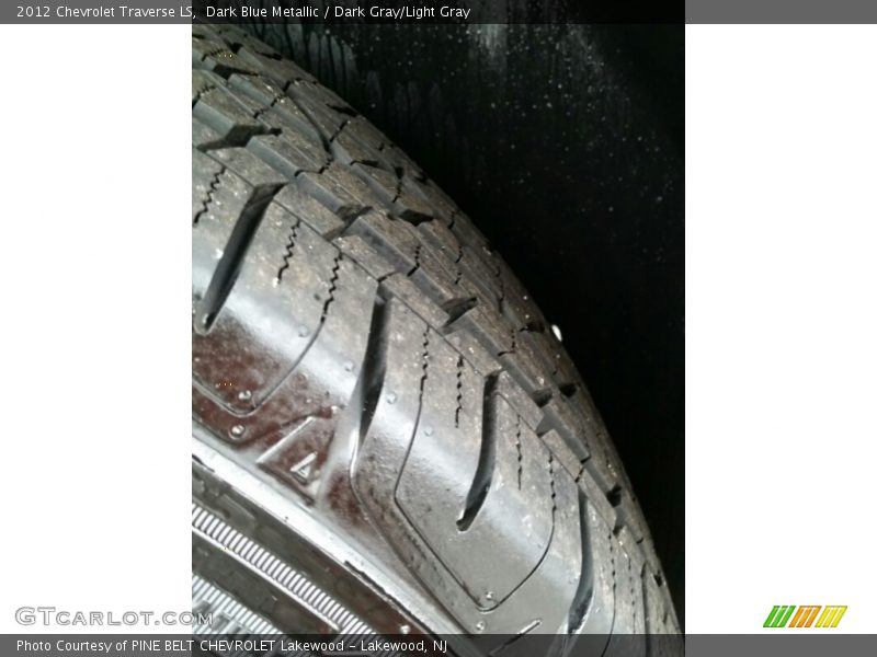 Dark Blue Metallic / Dark Gray/Light Gray 2012 Chevrolet Traverse LS