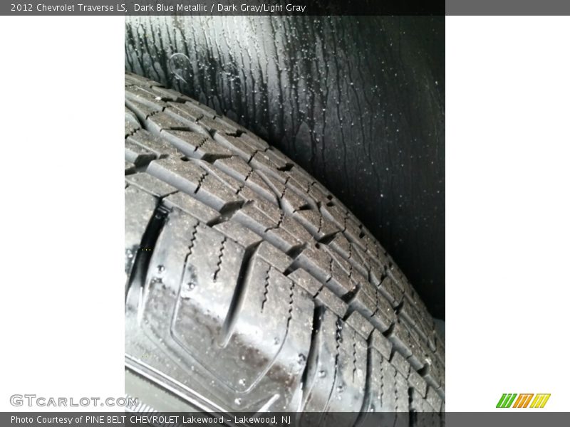 Dark Blue Metallic / Dark Gray/Light Gray 2012 Chevrolet Traverse LS