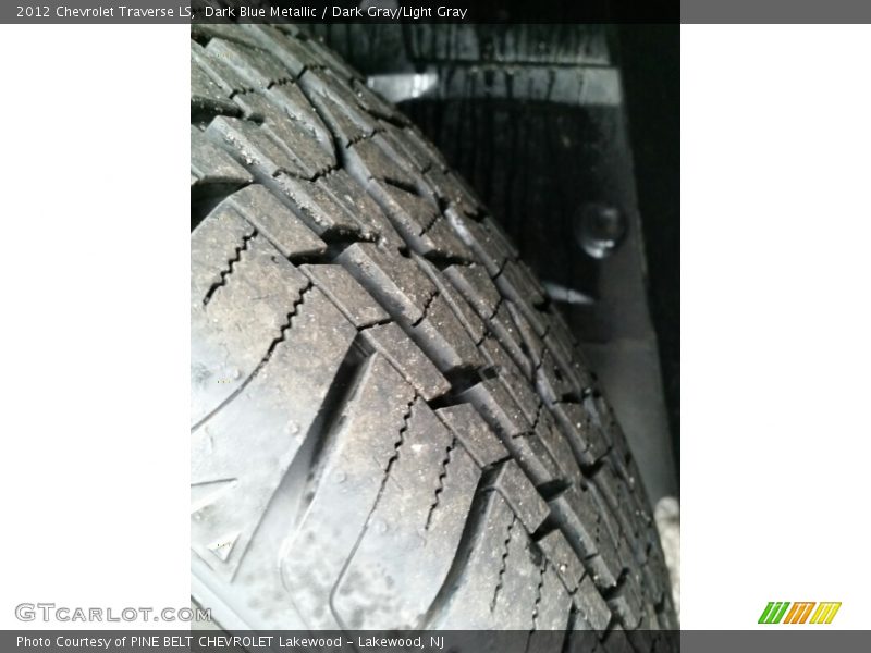 Dark Blue Metallic / Dark Gray/Light Gray 2012 Chevrolet Traverse LS