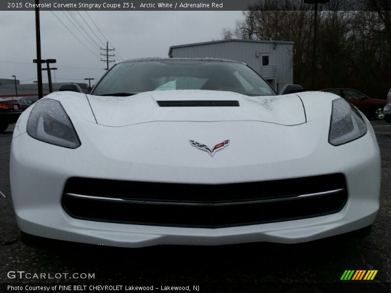 Arctic White / Adrenaline Red 2015 Chevrolet Corvette Stingray Coupe Z51