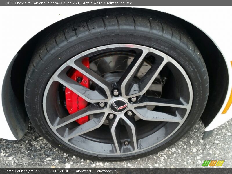 Arctic White / Adrenaline Red 2015 Chevrolet Corvette Stingray Coupe Z51