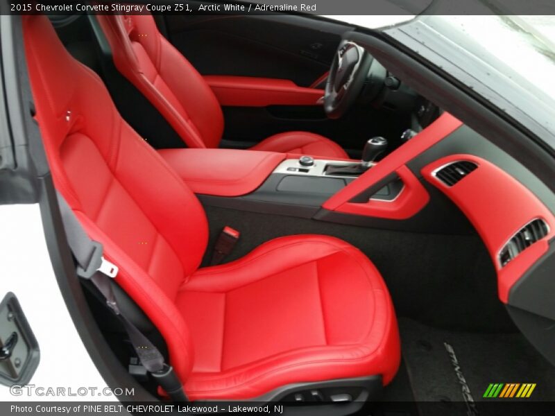 Arctic White / Adrenaline Red 2015 Chevrolet Corvette Stingray Coupe Z51