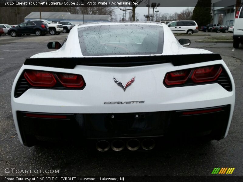 Arctic White / Adrenaline Red 2015 Chevrolet Corvette Stingray Coupe Z51
