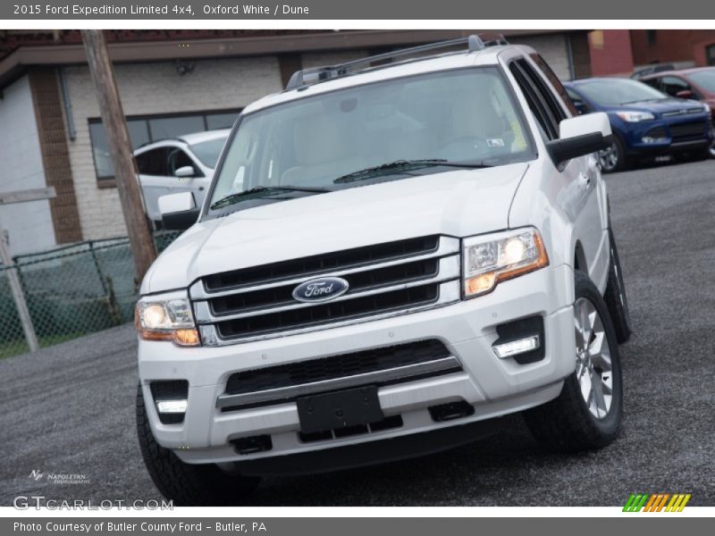 Oxford White / Dune 2015 Ford Expedition Limited 4x4
