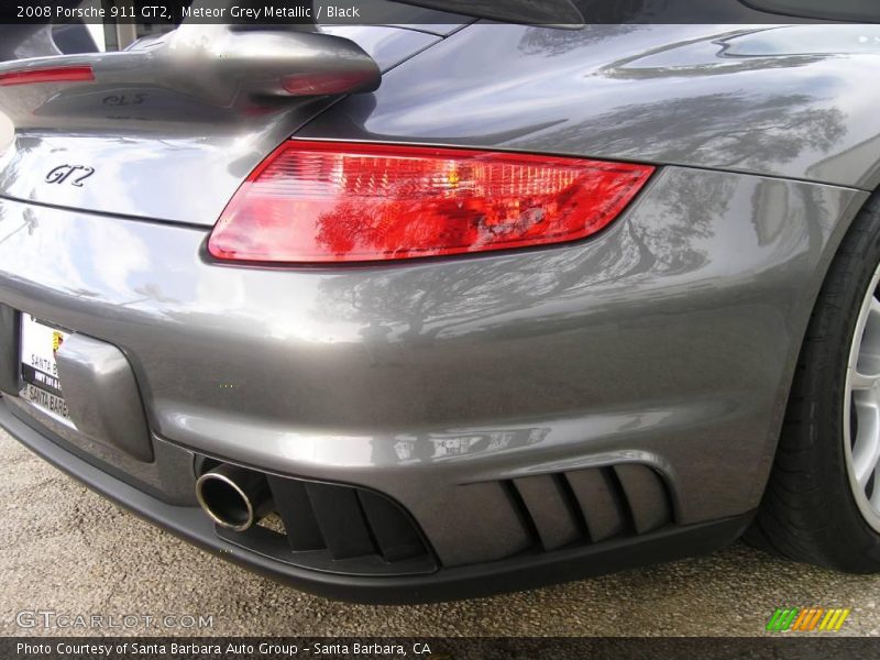 Meteor Grey Metallic / Black 2008 Porsche 911 GT2