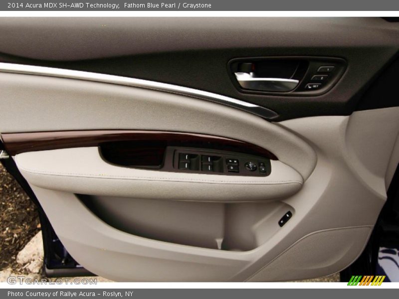 Fathom Blue Pearl / Graystone 2014 Acura MDX SH-AWD Technology