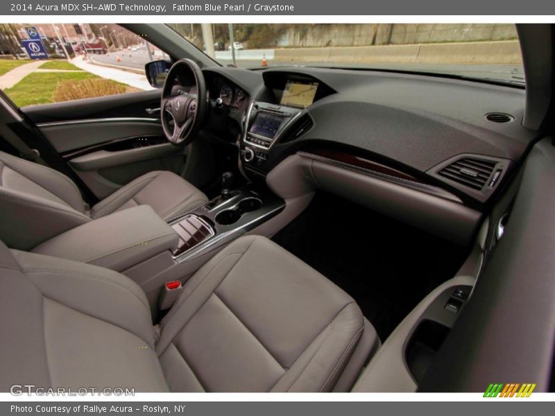 Fathom Blue Pearl / Graystone 2014 Acura MDX SH-AWD Technology