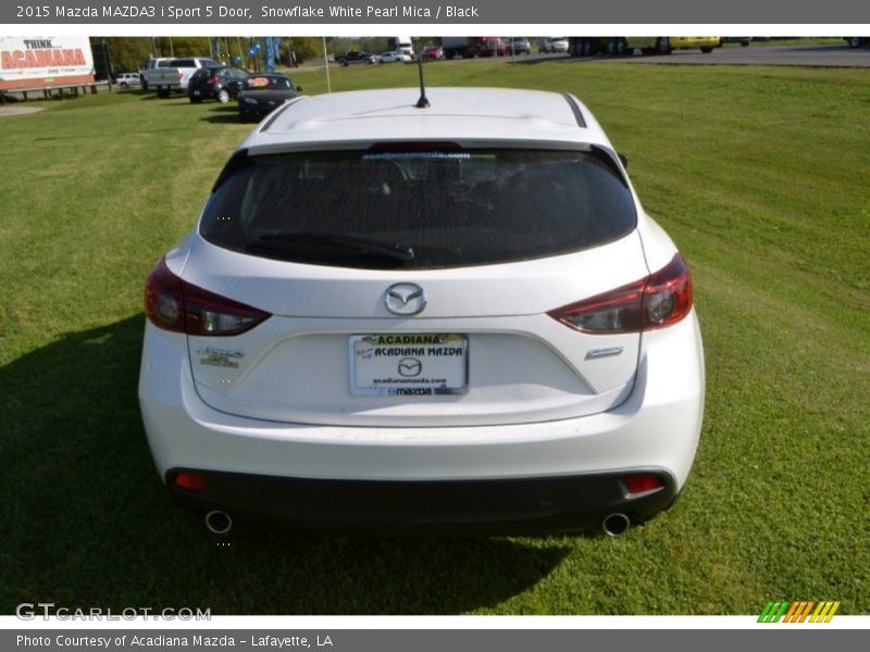 Snowflake White Pearl Mica / Black 2015 Mazda MAZDA3 i Sport 5 Door