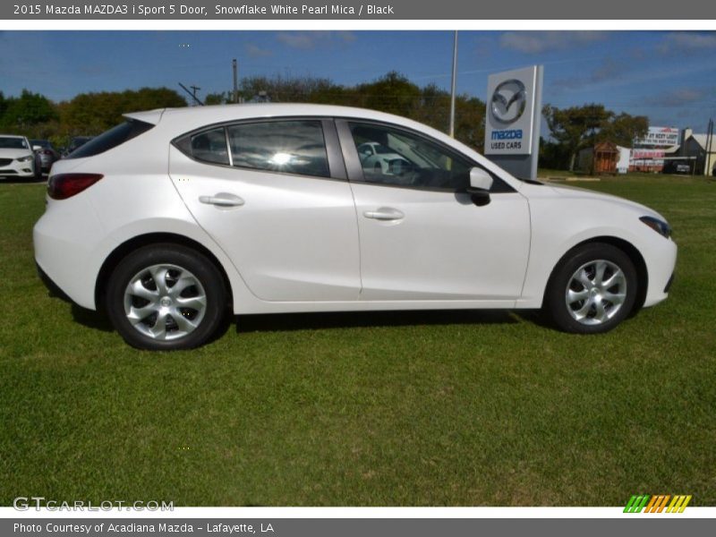 Snowflake White Pearl Mica / Black 2015 Mazda MAZDA3 i Sport 5 Door