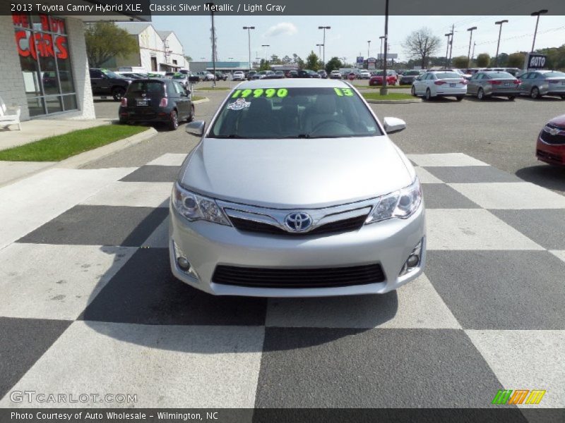 Classic Silver Metallic / Light Gray 2013 Toyota Camry Hybrid XLE