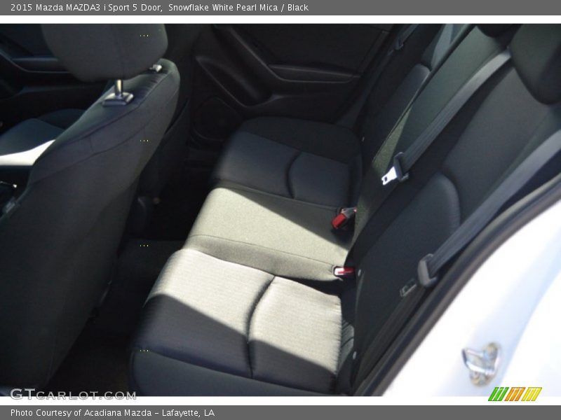 Snowflake White Pearl Mica / Black 2015 Mazda MAZDA3 i Sport 5 Door