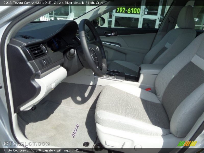 Classic Silver Metallic / Light Gray 2013 Toyota Camry Hybrid XLE