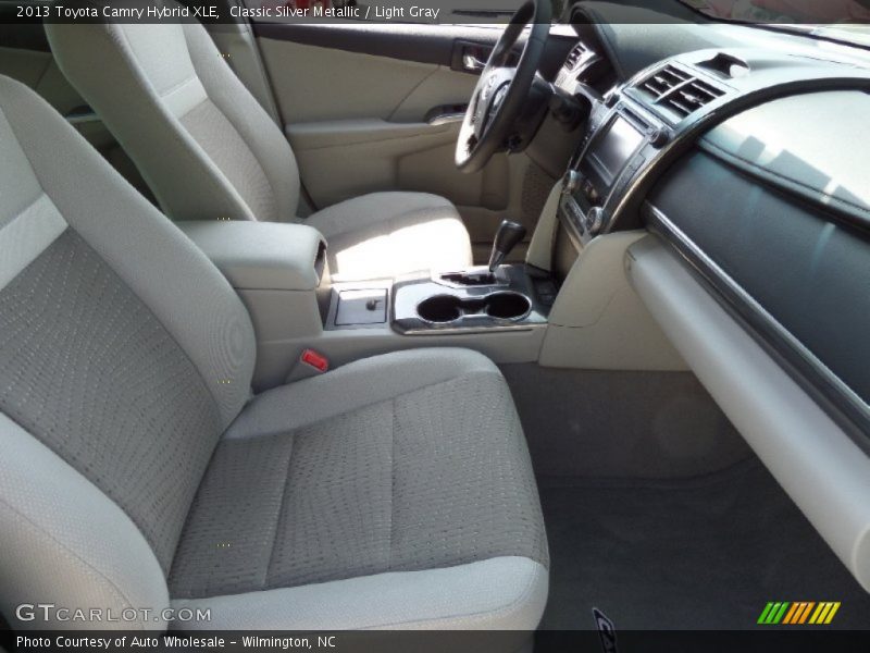 Classic Silver Metallic / Light Gray 2013 Toyota Camry Hybrid XLE