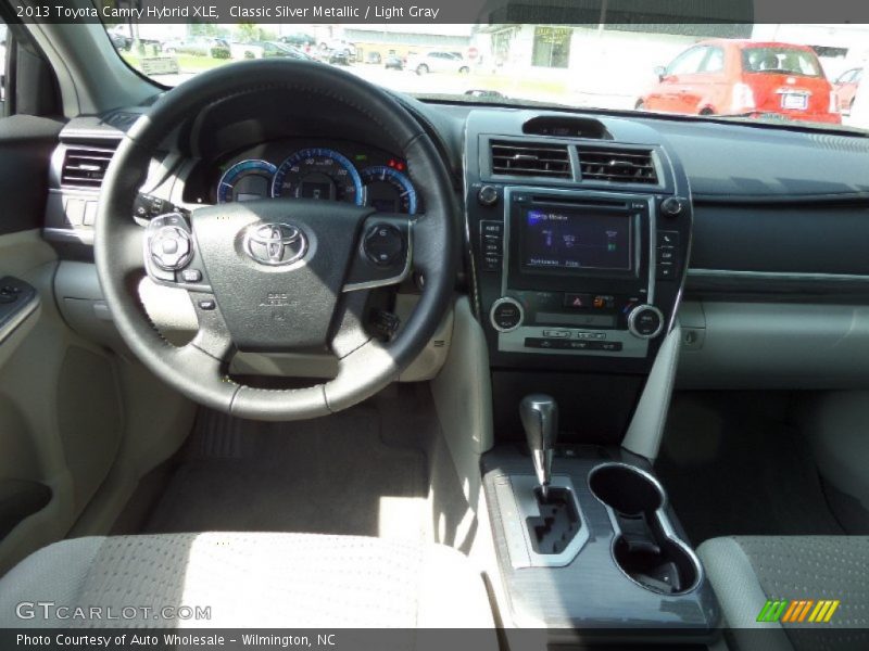 Classic Silver Metallic / Light Gray 2013 Toyota Camry Hybrid XLE