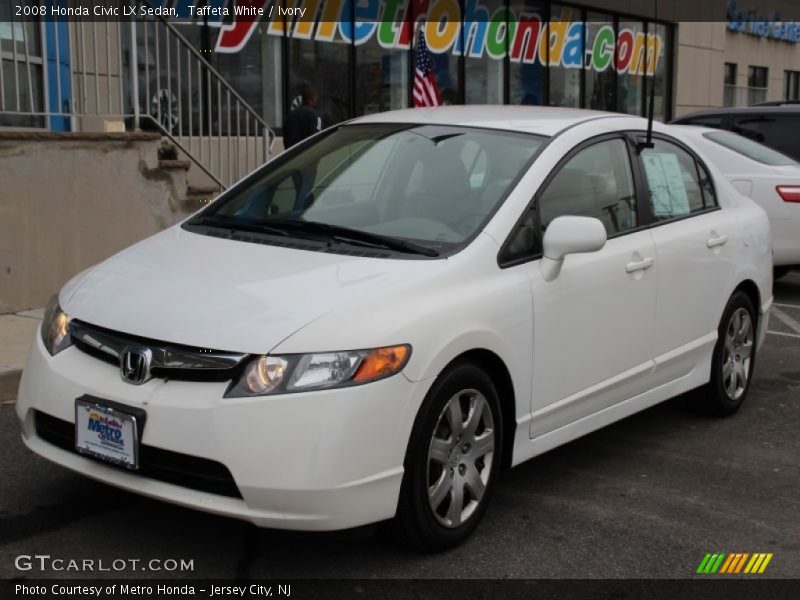 Taffeta White / Ivory 2008 Honda Civic LX Sedan