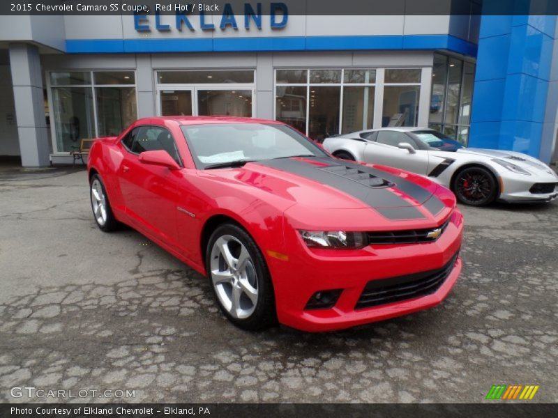 Red Hot / Black 2015 Chevrolet Camaro SS Coupe