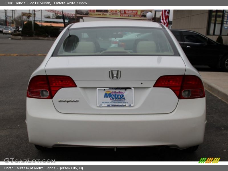 Taffeta White / Ivory 2008 Honda Civic LX Sedan