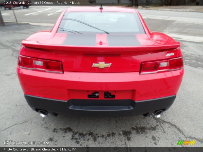 Exhaust of 2015 Camaro SS Coupe