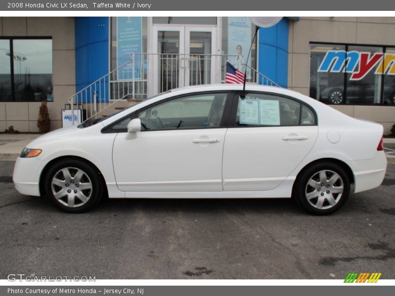 Taffeta White / Ivory 2008 Honda Civic LX Sedan