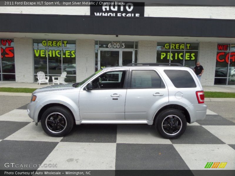 Ingot Silver Metallic / Charcoal Black 2011 Ford Escape XLT Sport V6
