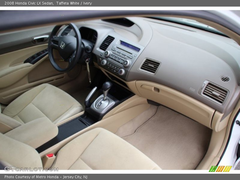 Taffeta White / Ivory 2008 Honda Civic LX Sedan
