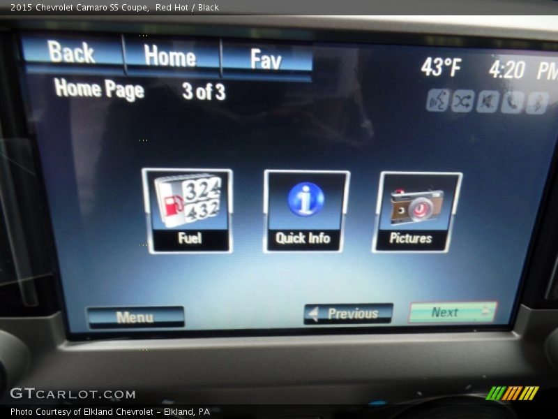 Red Hot / Black 2015 Chevrolet Camaro SS Coupe