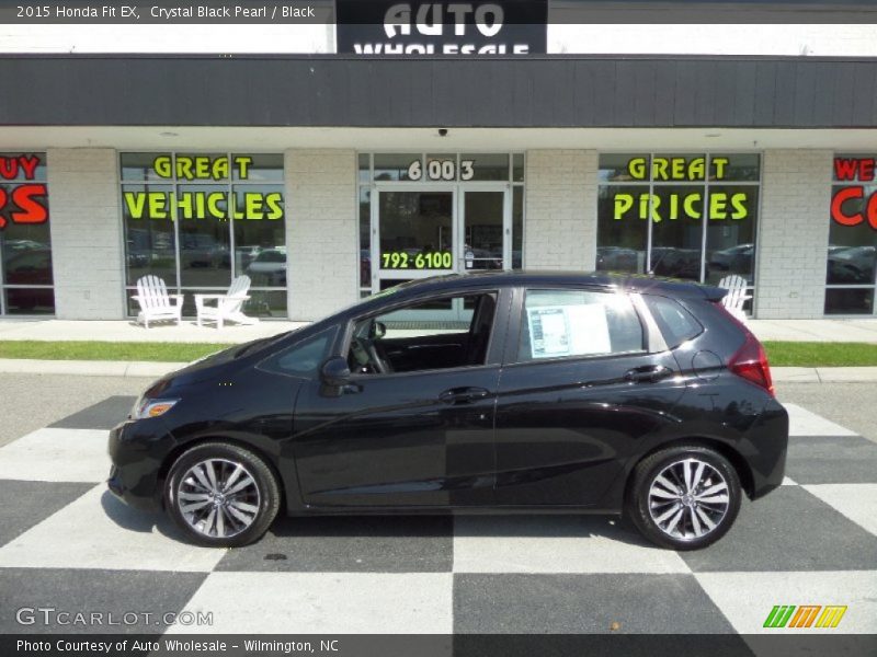 Crystal Black Pearl / Black 2015 Honda Fit EX