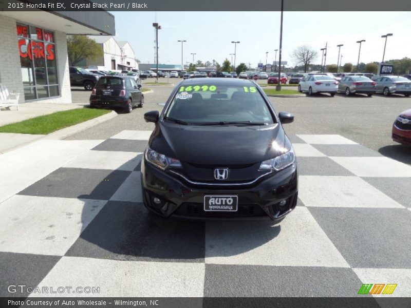 Crystal Black Pearl / Black 2015 Honda Fit EX