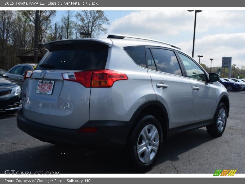 Classic Silver Metallic / Black 2015 Toyota RAV4 LE
