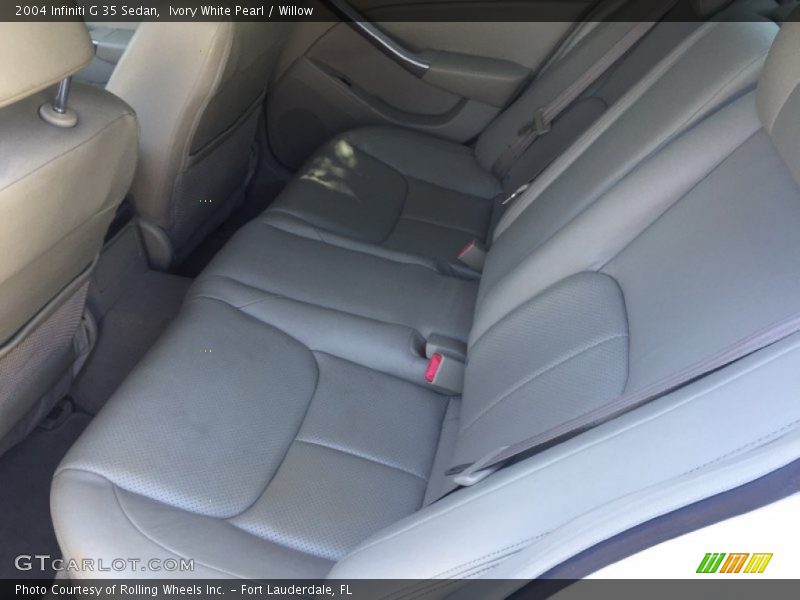 Ivory White Pearl / Willow 2004 Infiniti G 35 Sedan