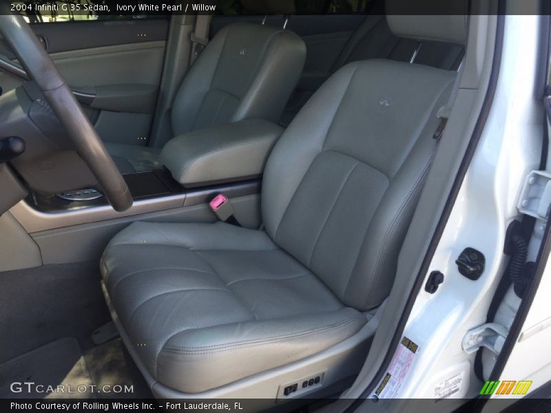 Ivory White Pearl / Willow 2004 Infiniti G 35 Sedan