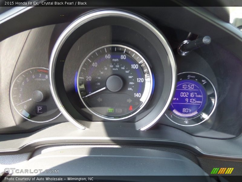 Crystal Black Pearl / Black 2015 Honda Fit EX