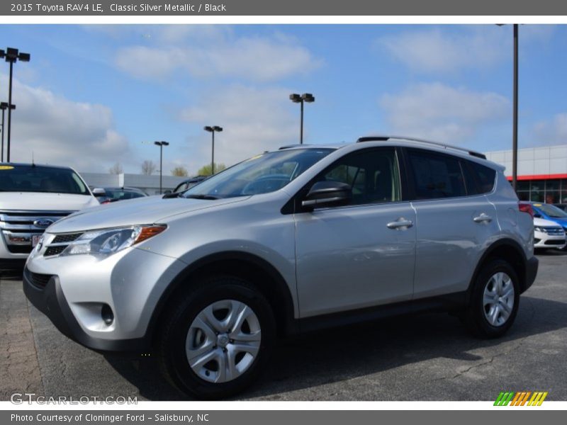 Classic Silver Metallic / Black 2015 Toyota RAV4 LE