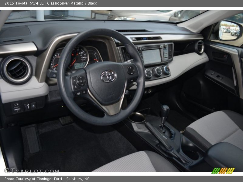 Classic Silver Metallic / Black 2015 Toyota RAV4 LE