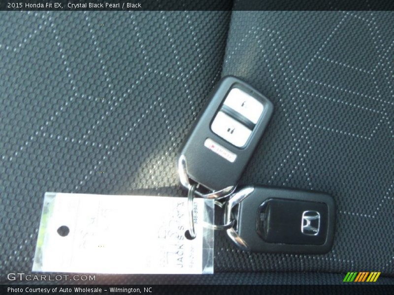 Crystal Black Pearl / Black 2015 Honda Fit EX